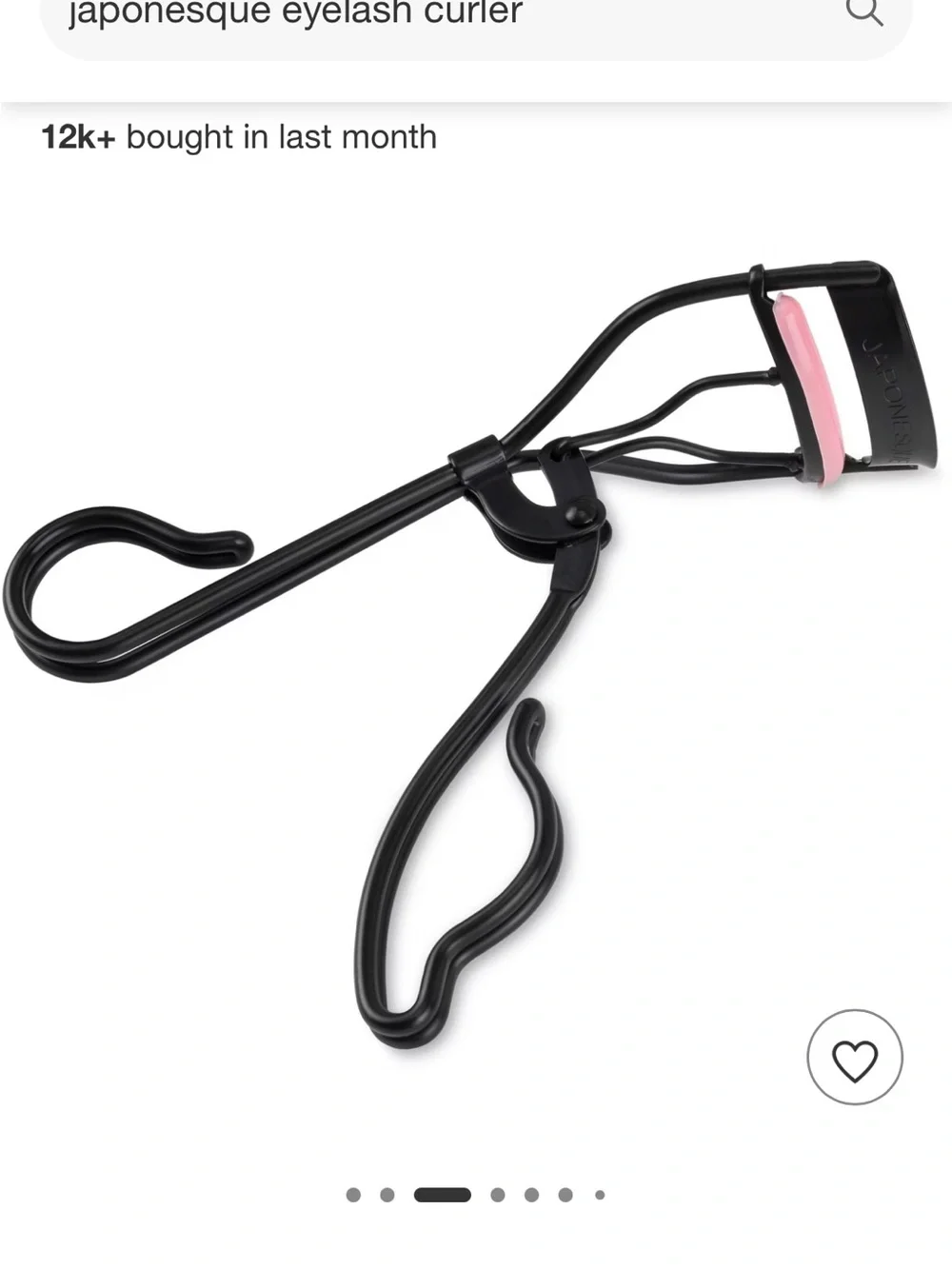 Japonesque Pink & Black Volumizing Eyelash Curler